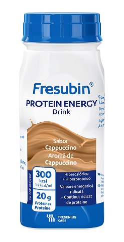 FRESUBIN PROTEIN ENERGY DRINK, EasyBottle, cappuccino, 200 ml x 4 flacoane